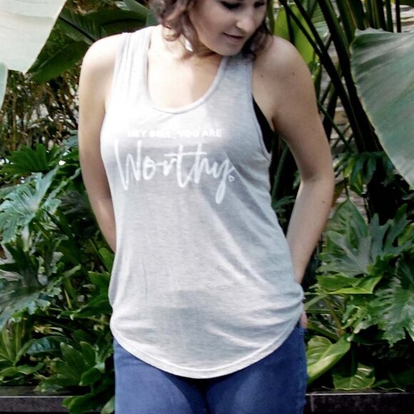 free REIGN Worthy Tank flowy jersey tank NWT - Picture 5 of 6